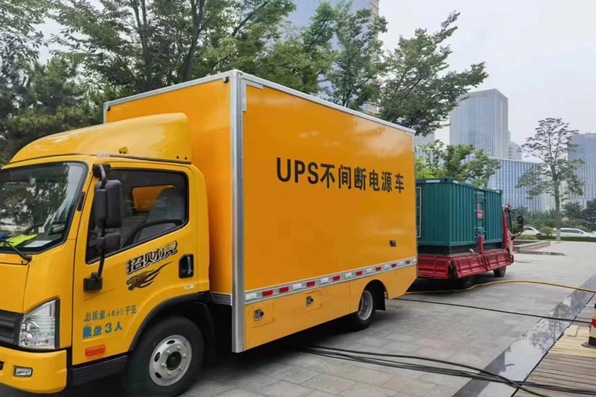 陕西发电机租赁施工现场